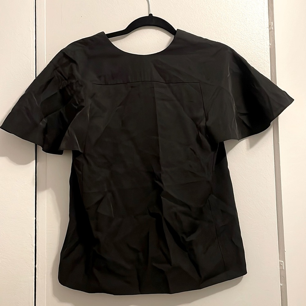 COS Black Zip-Back Shirt